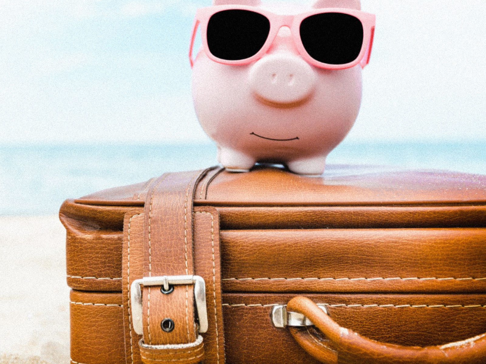 voyager pas cher (valise et tirelire cochon)