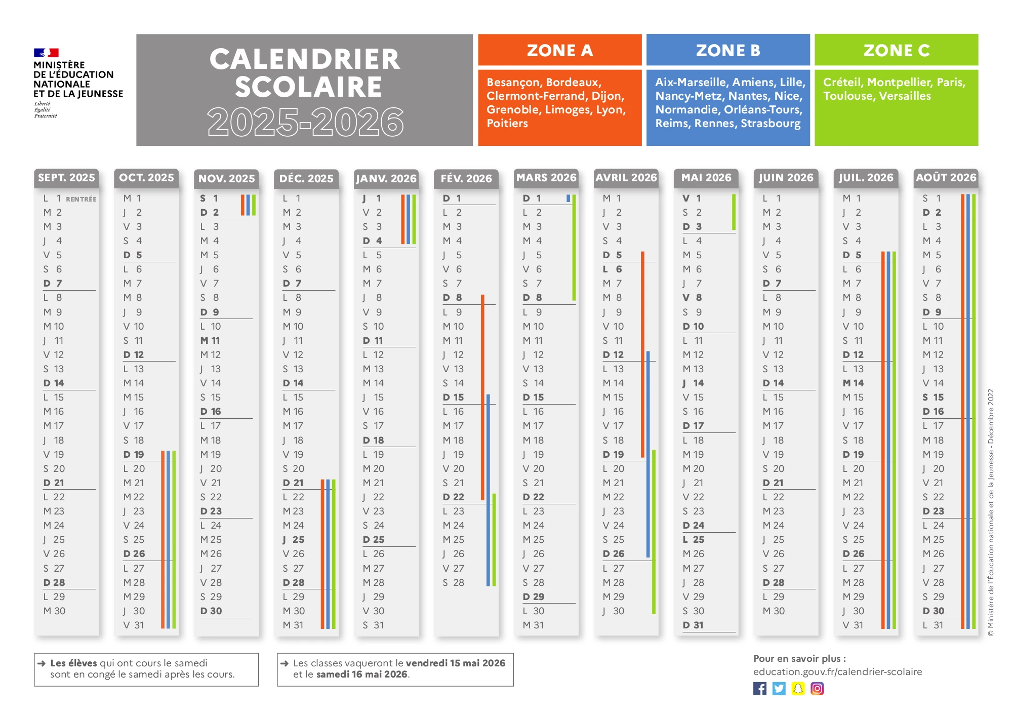 Vacances De La TOUSSAINT 2025 Calendrier Officiel Vacances 