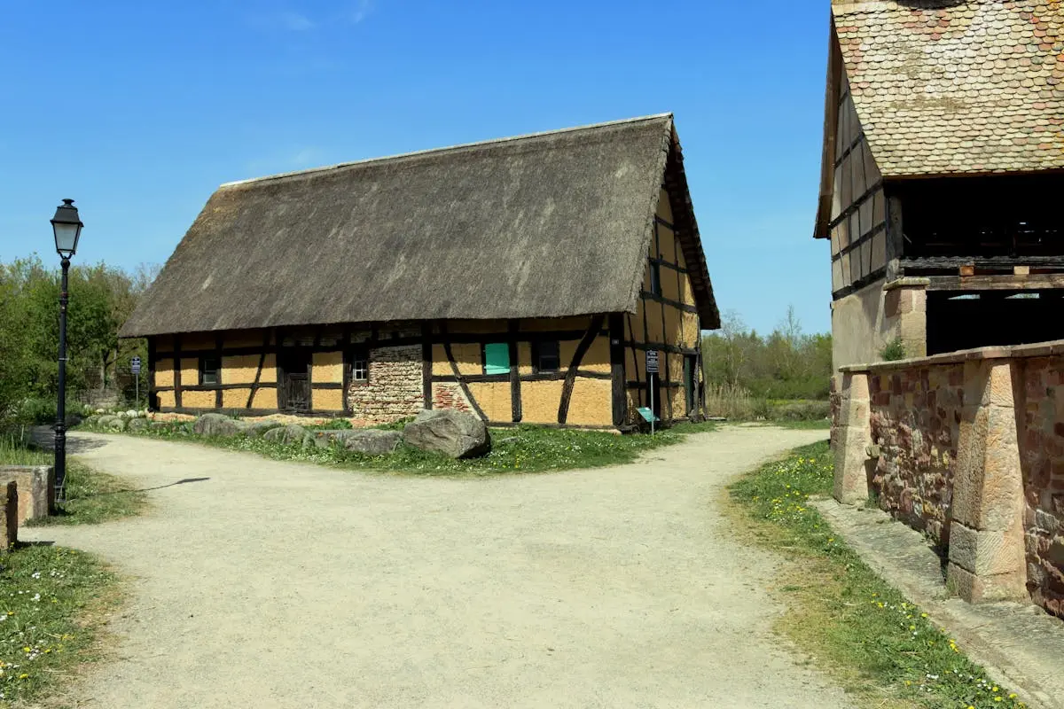Maison à colombages traditionnelle en Alsace - Mulhouse
