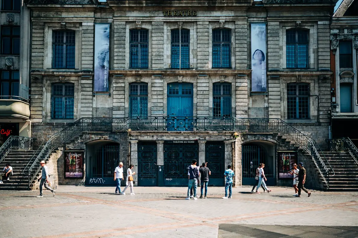Façade historique du Théâtre du Nord à Lille, Hauts-de-France